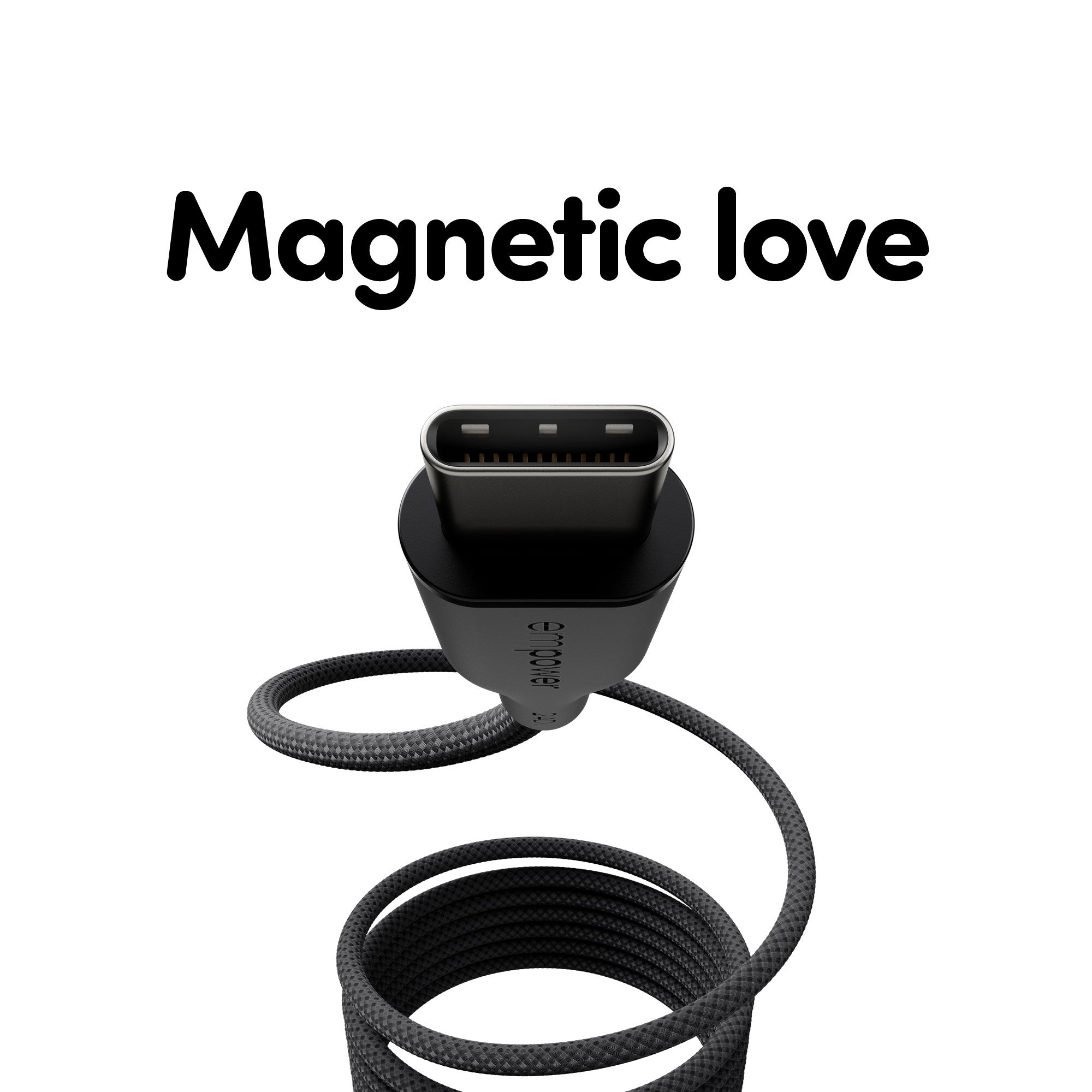 empower by PanzerGlass® Magnetic 240W USB-C to USB-C Kabel | USB 2.0 | 1.5M | Weltall Schwarz