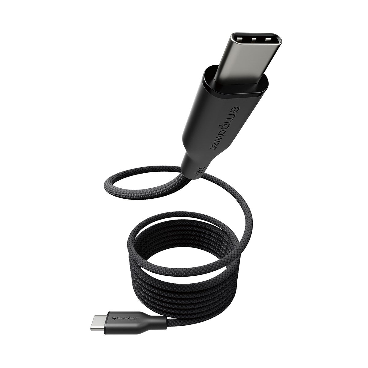 empower by PanzerGlass® Magnetic 240W USB-C to USB-C Kabel | USB 2.0 | 1.5M | Weltall Schwarz