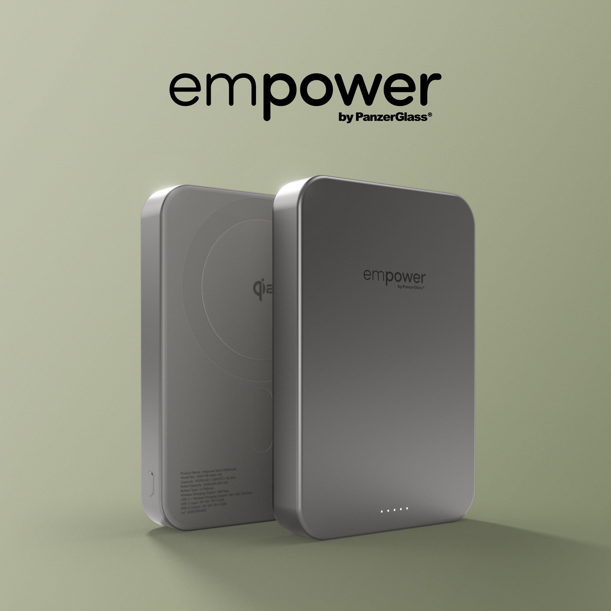 empower by PanzerGlass® empower Bank | 10000mAh | Titanium