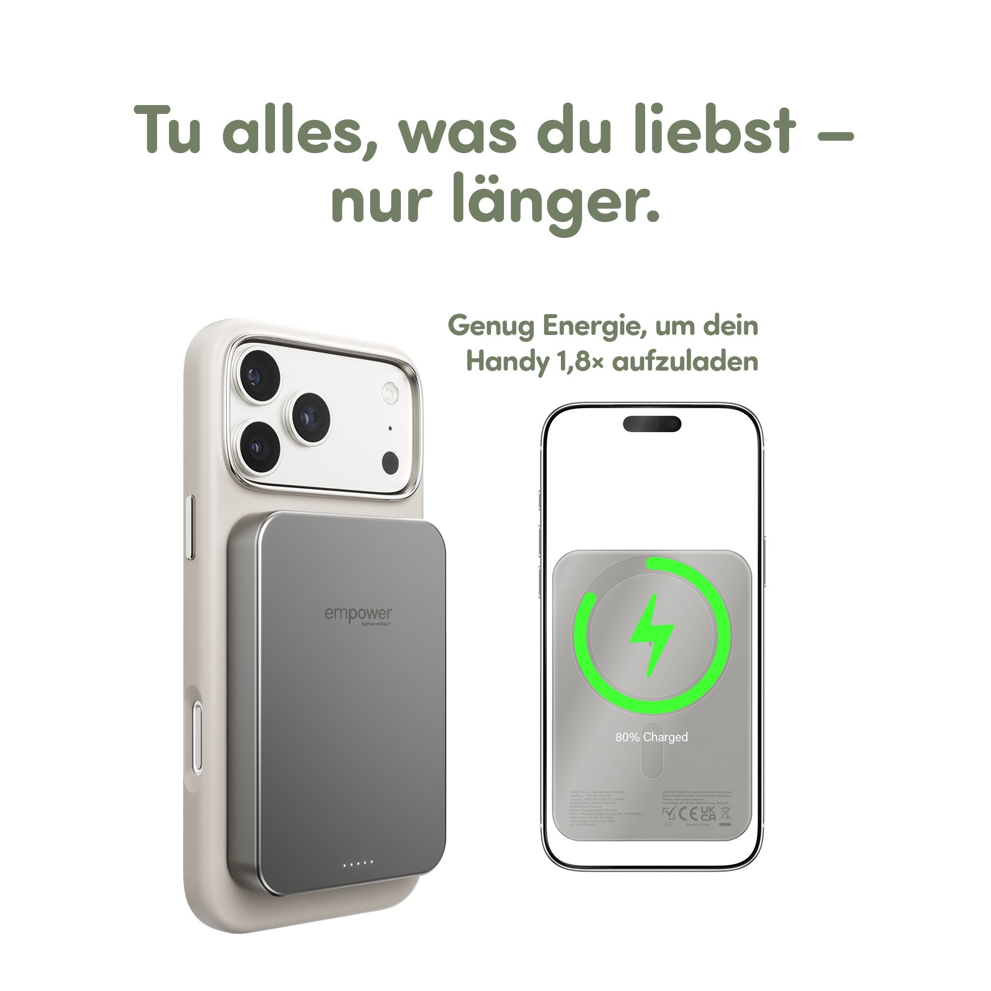 empower by PanzerGlass® empower Bank | 10000mAh | Titanium