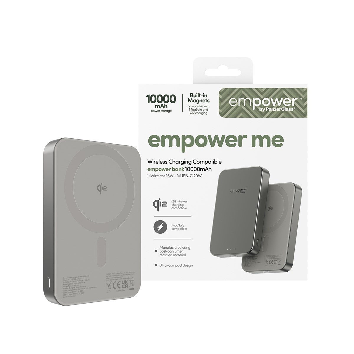 empower by PanzerGlass® empower Bank | 10000mAh | Titanium