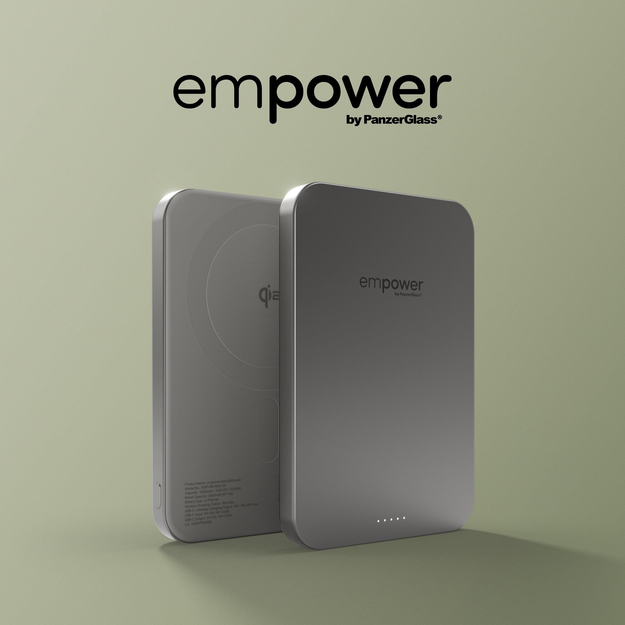 empower by PanzerGlass® empower Bank | 5000mAh | Titanium