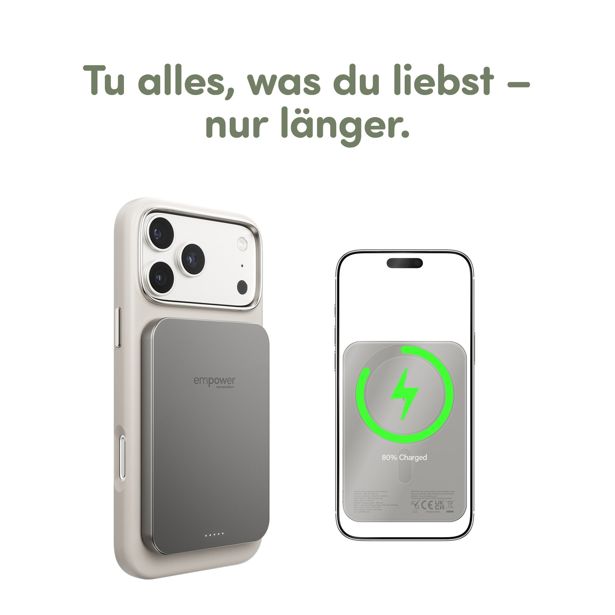 empower by PanzerGlass® empower Bank | 5000mAh | Titanium