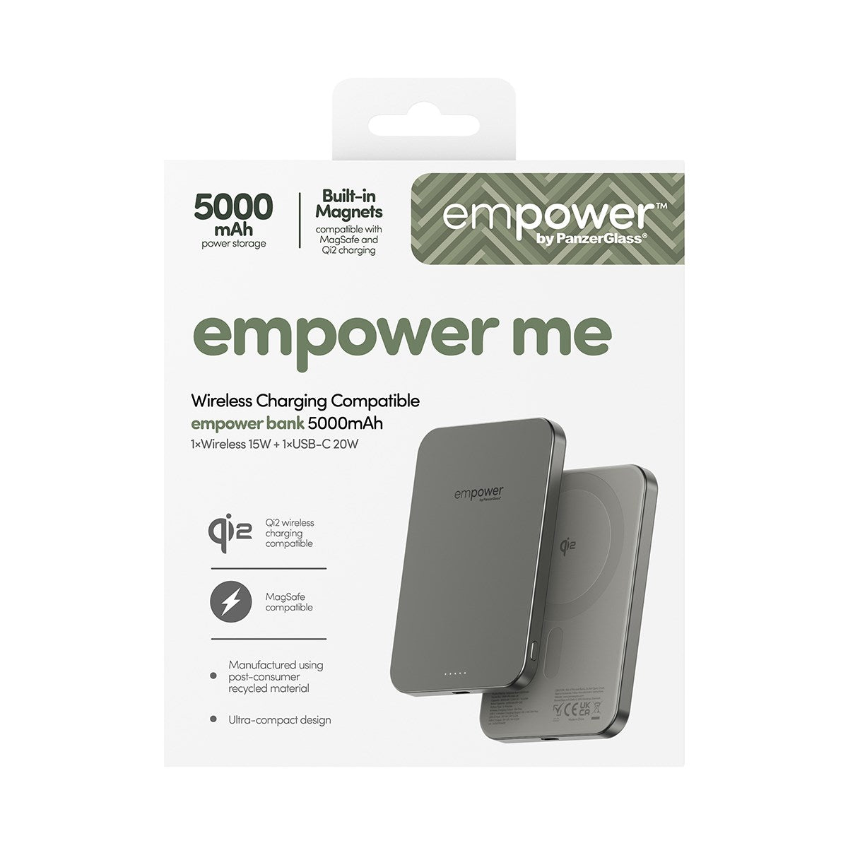 empower by PanzerGlass® empower Bank | 5000mAh | Titanium