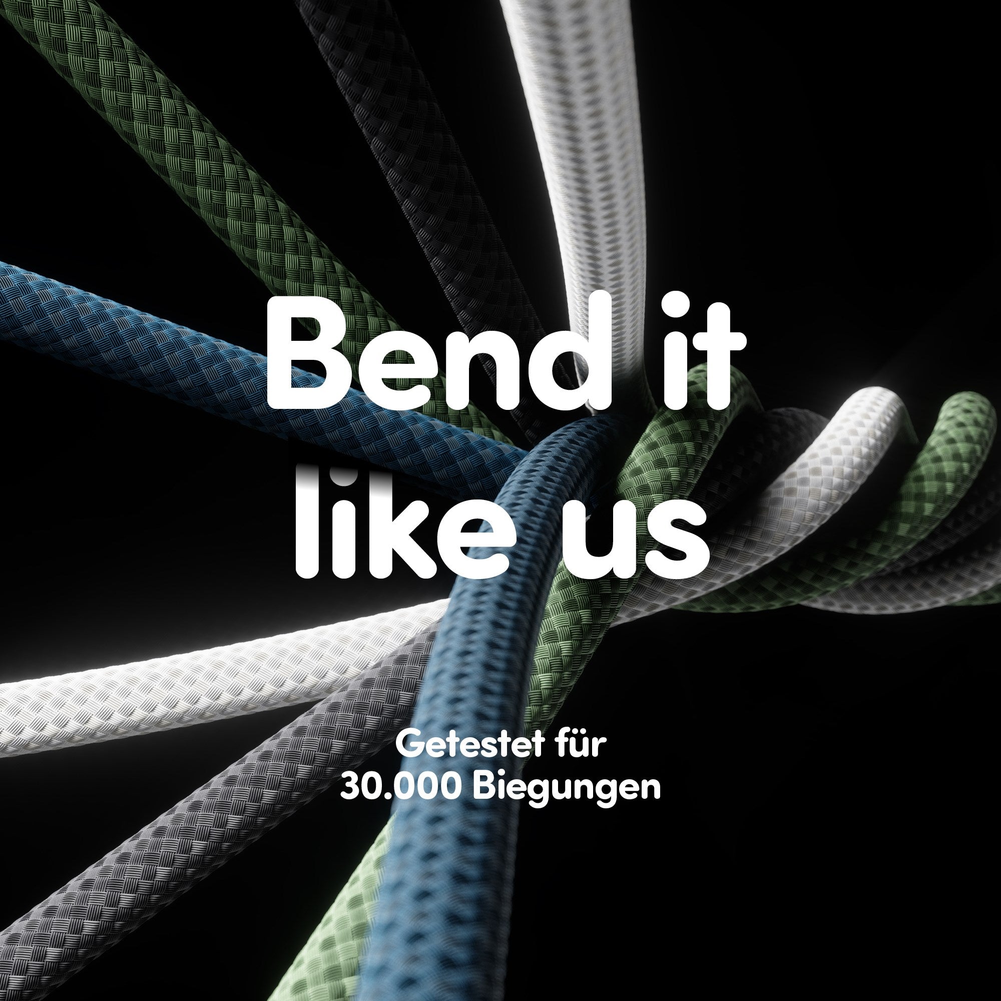 empower by PanzerGlass® Racing 240W USB-C to USB-C Kabel | USB 2.0 | 2M | Silber Weiss