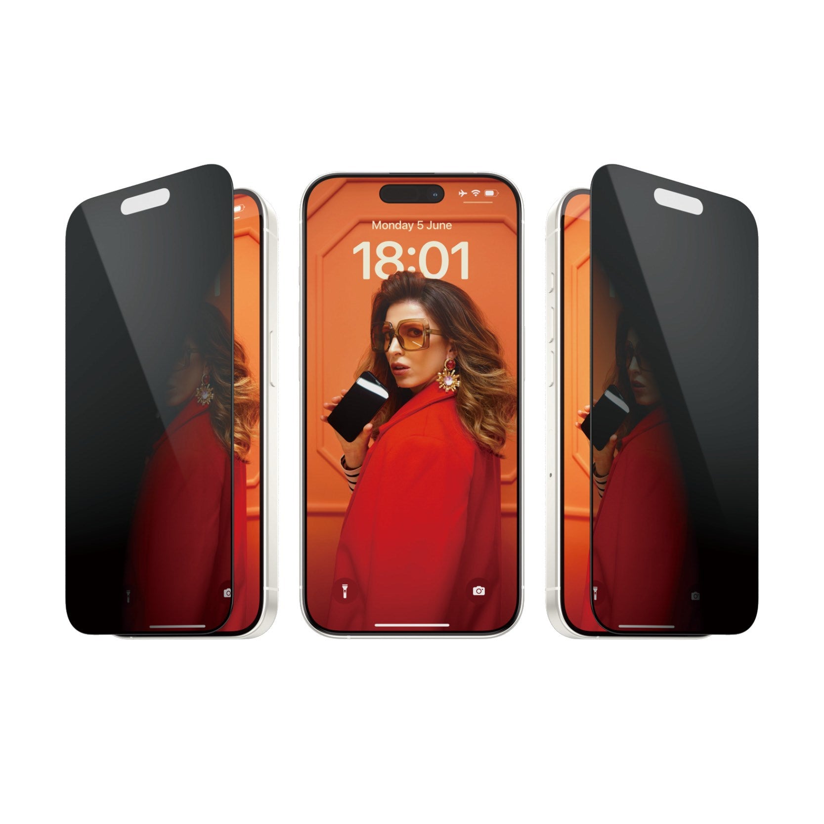 PanzerGlass® Privacy Displayschutz iPhone 15 Pro | Ultra-Wide Fit m. EasyAligner