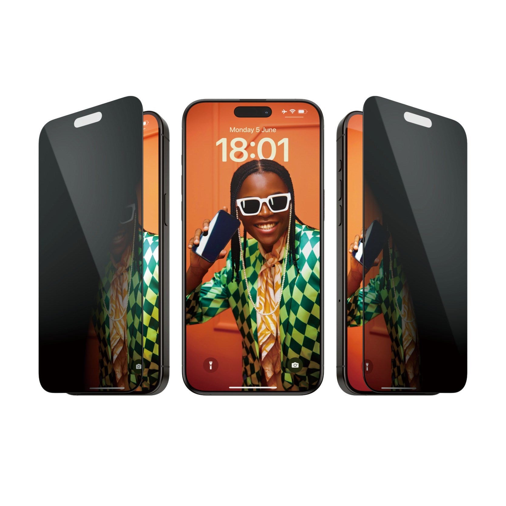 PanzerGlass® Privacy Displayschutz iPhone 15 Pro Max | Ultra-Wide Fit m. EasyAligner