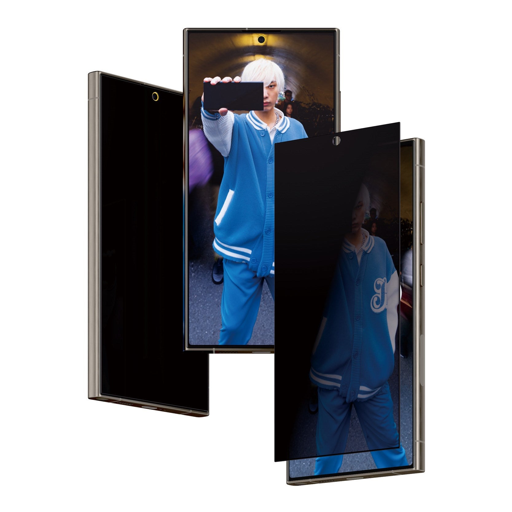 PanzerGlass® Privacy Displayschutz Samsung Galaxy S24 Ultra | Ultra-Wide Fit m. EasyAligner