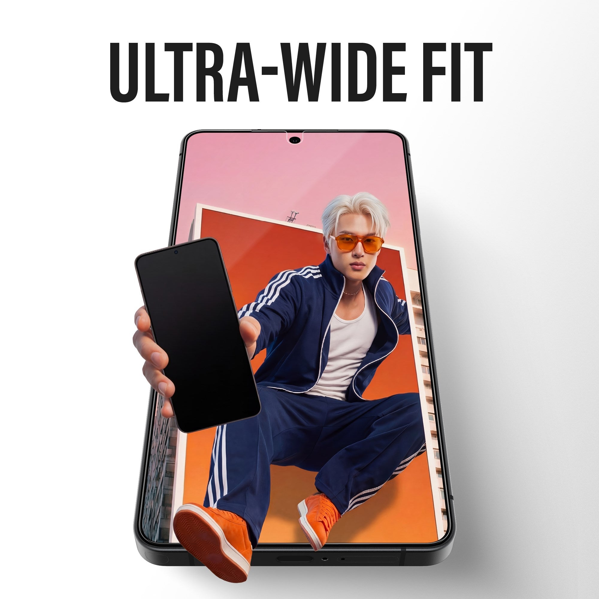 PanzerGlass® 2-Way Privacy Displayschutz Samsung Galaxy S26+ | Ultra-Wide Fit m. FASTFIT IN-A-BOX