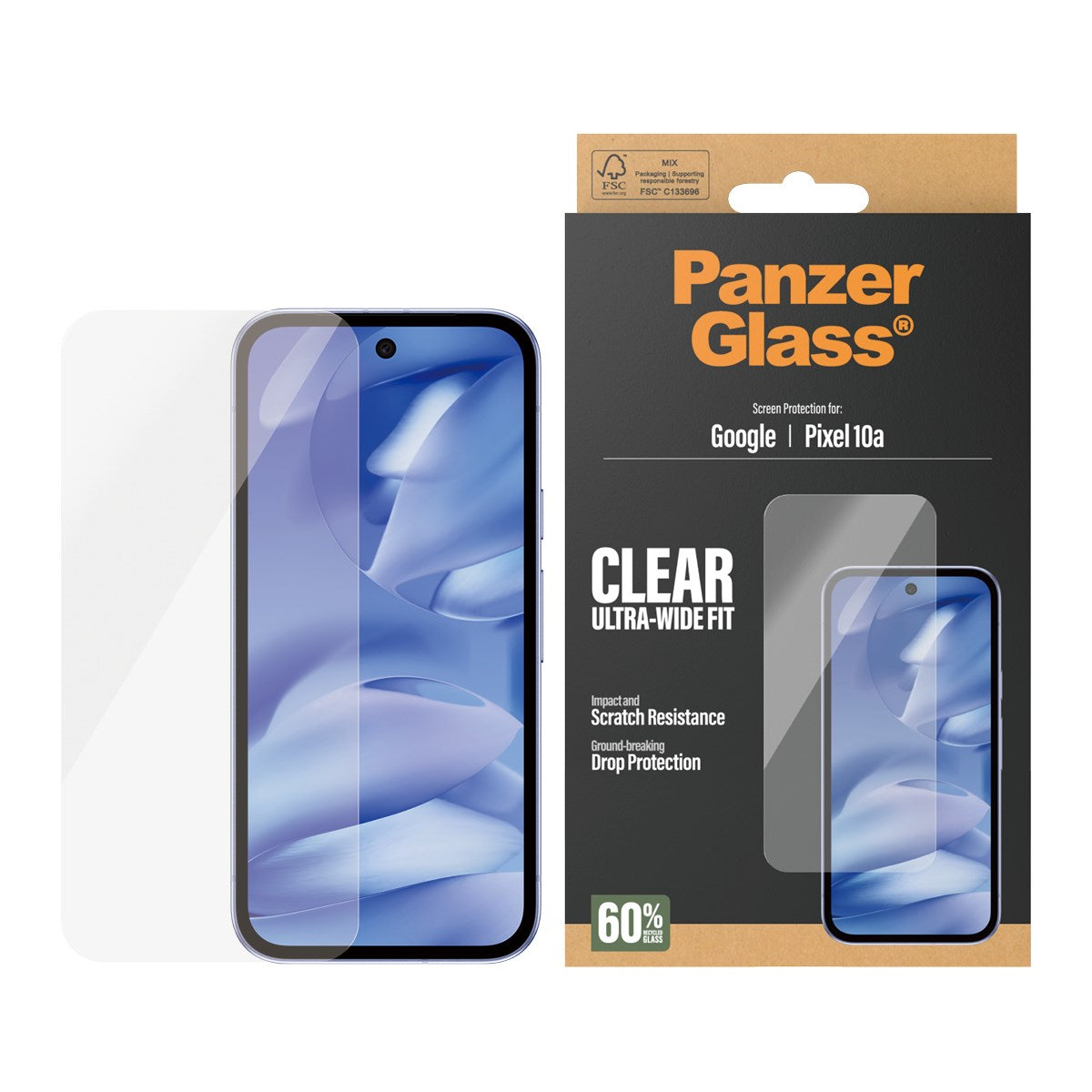 PanzerGlass® Displayschutz Google Pixel 10a 5G | Ultra-Wide Fit