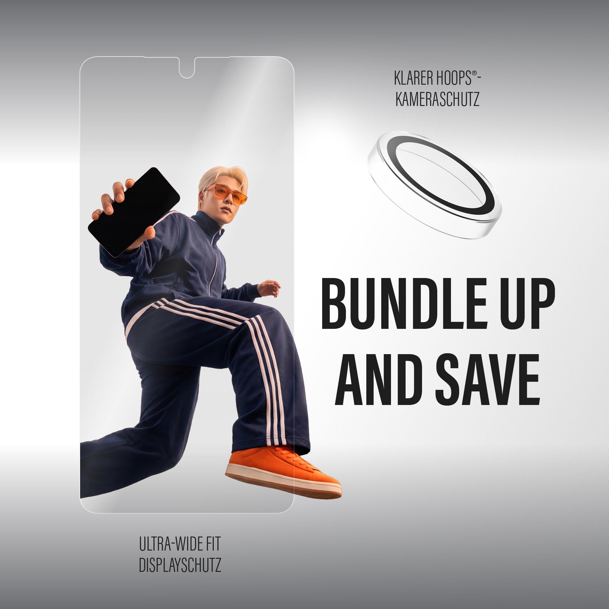 PanzerGlass® Hoops® 2-in-1 Set Samsung Galaxy S26+ | Ultra-Wide Fit