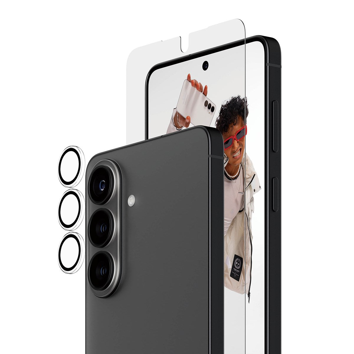 PanzerGlass® Hoops® 2-in-1 Set Samsung Galaxy S26+ | Ultra-Wide Fit