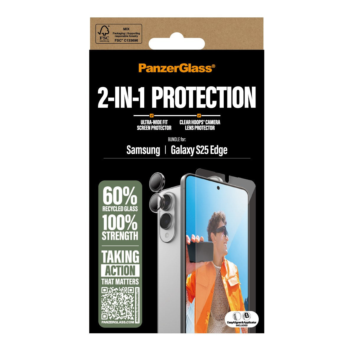 PanzerGlass® 2-in-1 Set Samsung S25 Edge