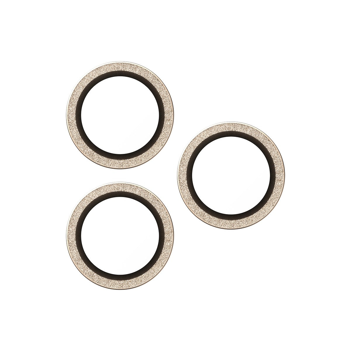 PanzerGlass® Hoops® Glitter Gold Kameraschutz iPhone 17 Pro | iPhone 17 Pro Max | iPhone 16 Pro | 16 Pro Max