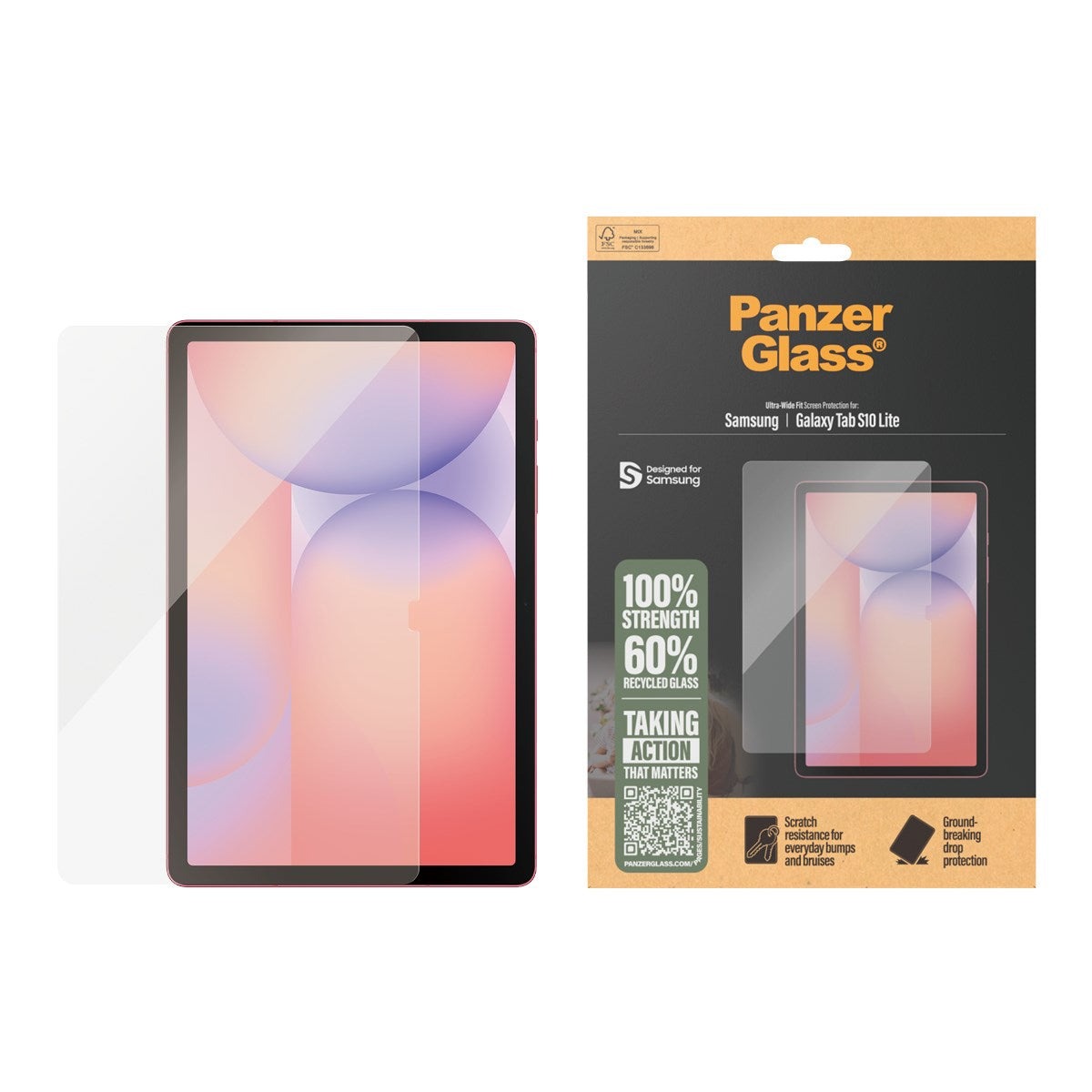 PanzerGlass® Displayschutz Samsung Galaxy Tab S10 Lite | Ultra-Wide Fit