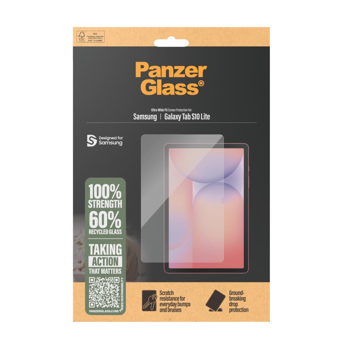 PanzerGlass® Displayschutz Samsung Galaxy Tab S10 Lite | Ultra-Wide Fit
