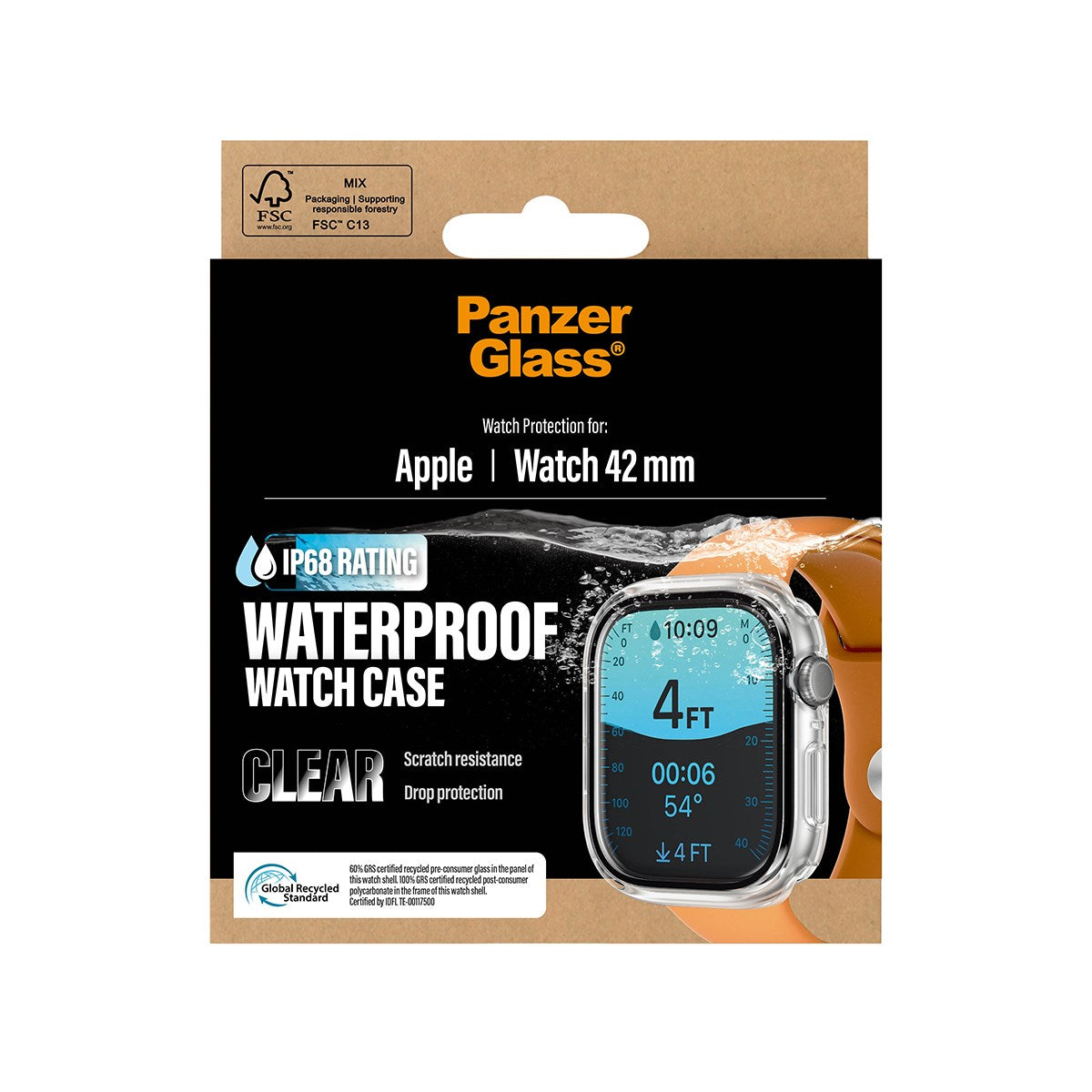 PanzerGlass® Waterproof Full Body Case Transparent Apple Watch Series 11 | 10 | 42mm