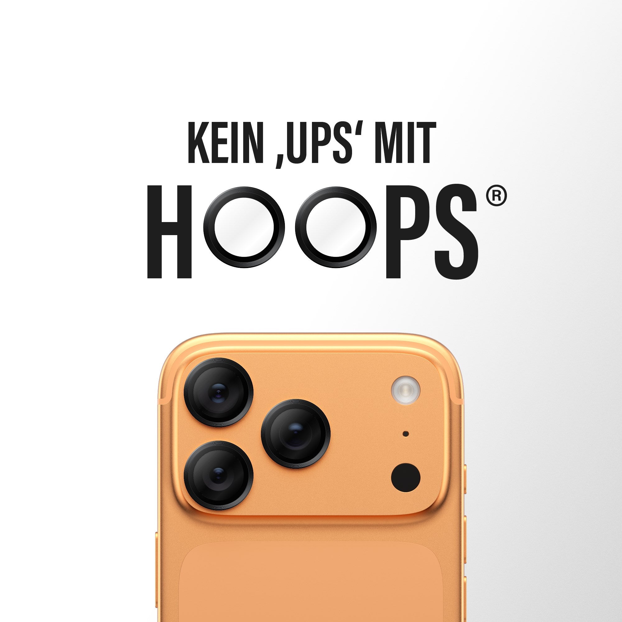 PanzerGlass® Hoops® Kameraschutz Schwarz iPhone 17 Pro | iPhone 17 Pro Max | iPhone 16 Pro | 16 Pro Max