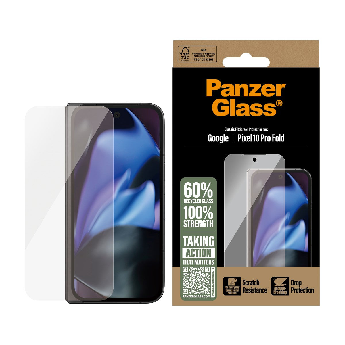PanzerGlass® Displayschutz Google Pixel 10 Pro Fold | Classic Fit