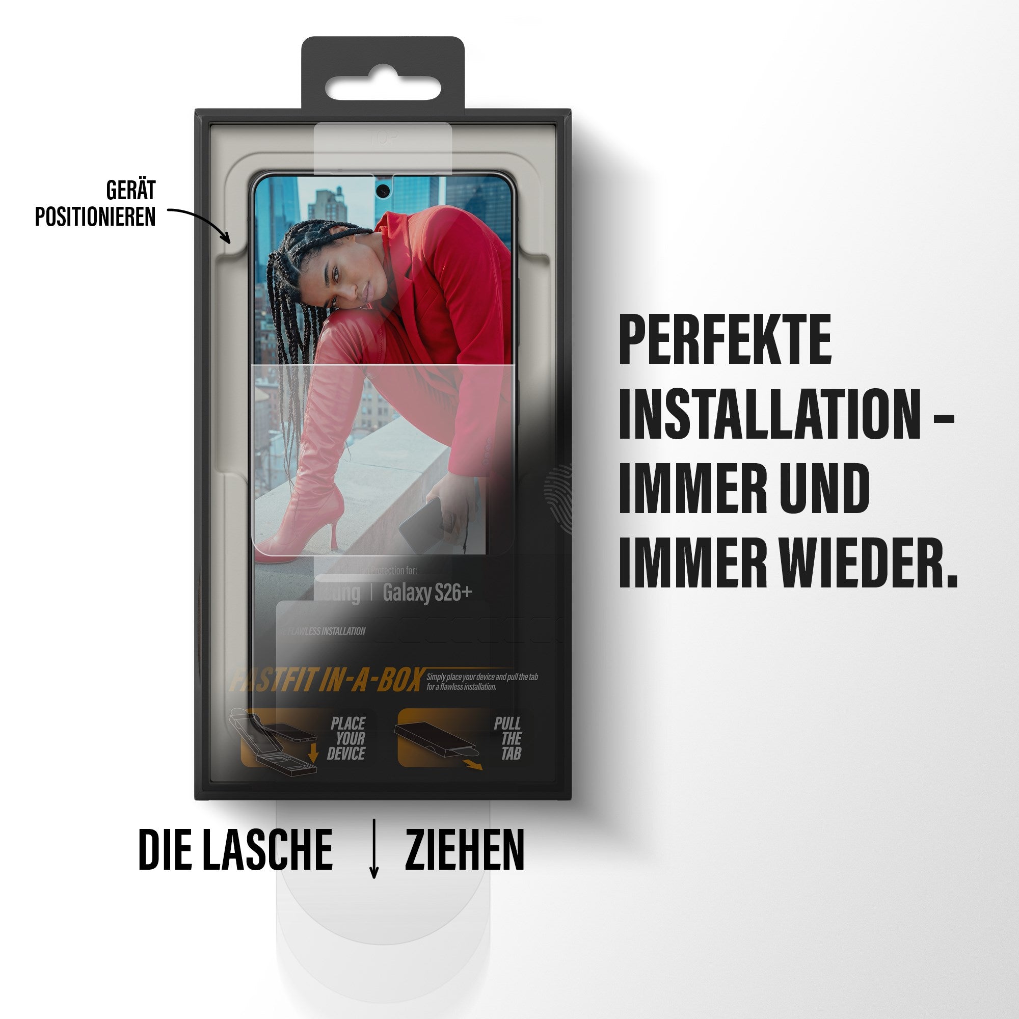 PanzerGlass® Displayschutz Samsung Galaxy S26+ | Ultra-Wide Fit m. FASTFIT IN-A-BOX