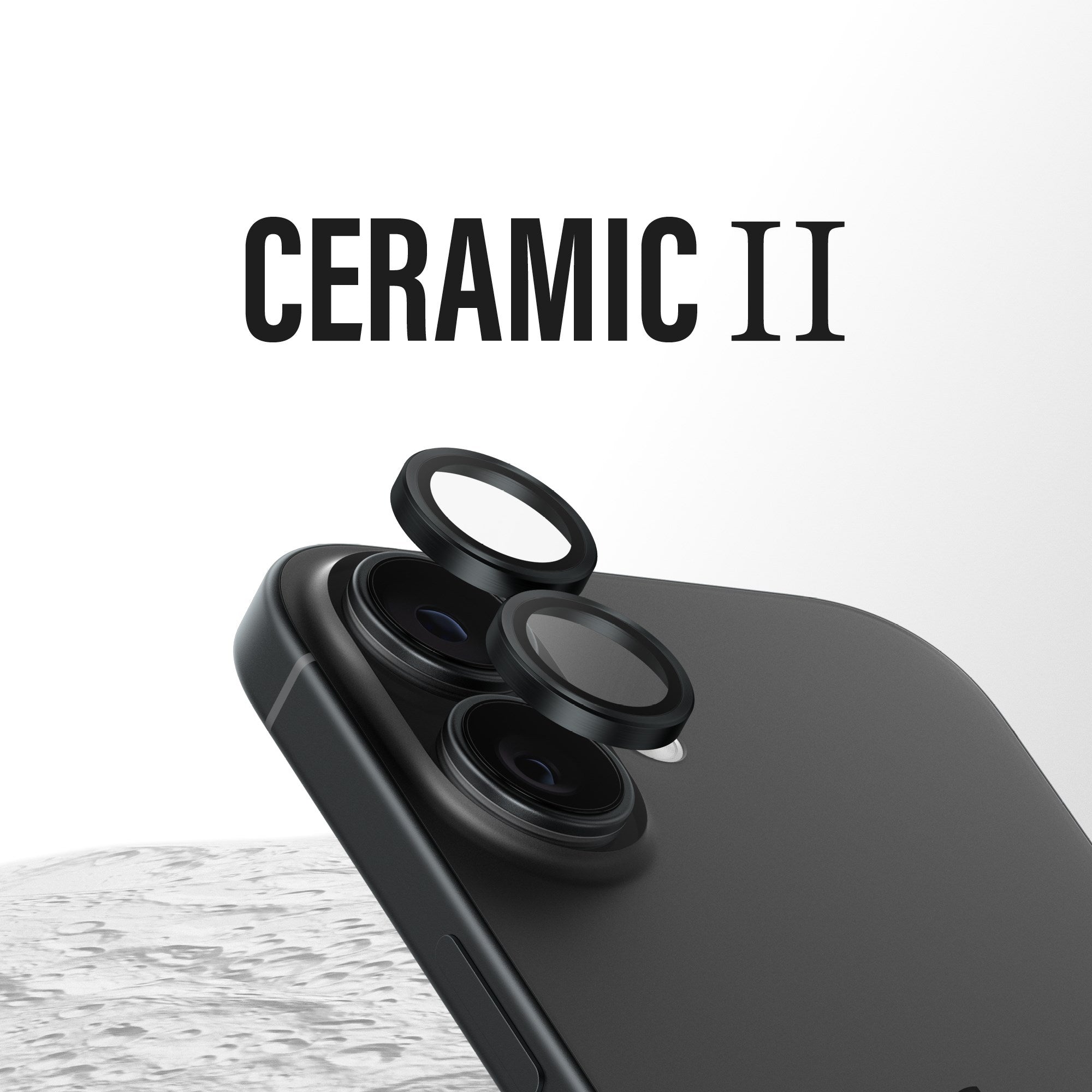 PanzerGlass® Hoops® Ceramic II Kameraschutz iPhone 17 | iPhone 16 | 16 Plus