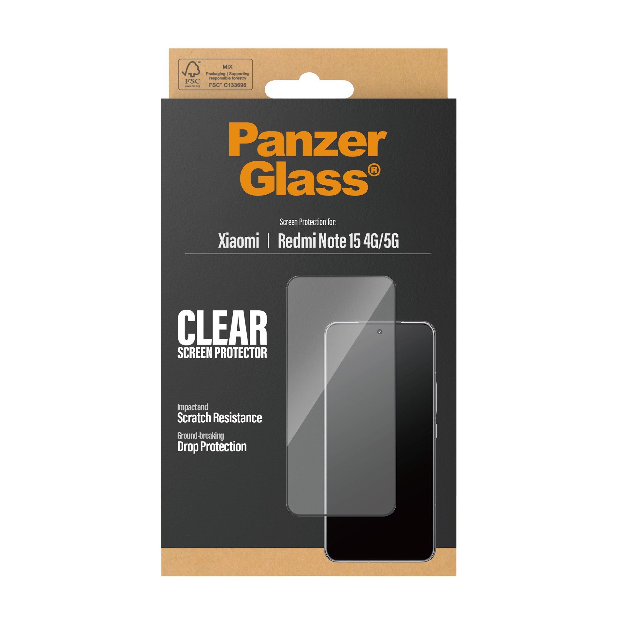 PanzerGlass® Displayschutz Xiaomi Redmi Note 15 4G | 5G | Ultra-Wide Fit
