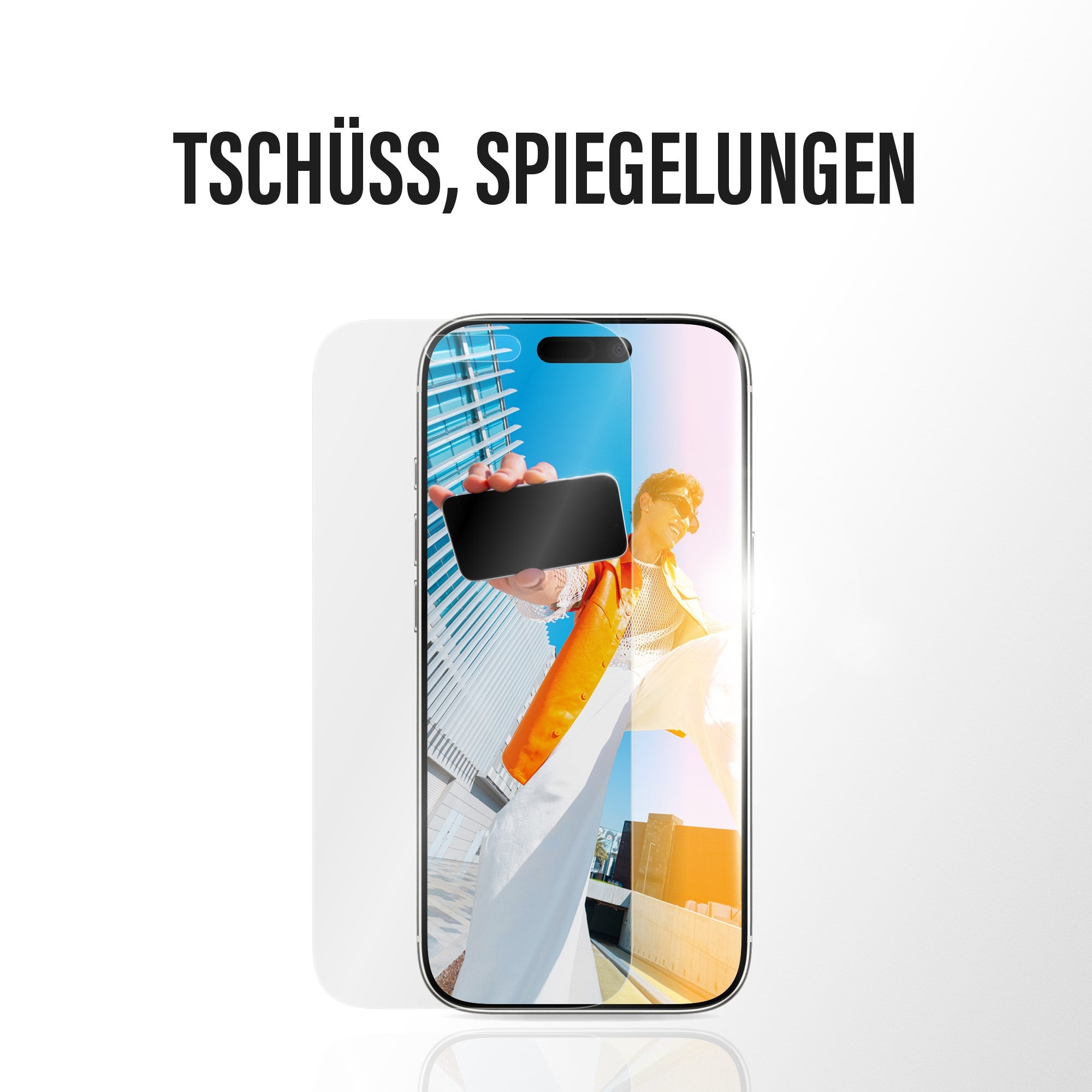 PanzerGlass® Anti-Reflective Armor Displayschutz iPhone Air m. EasyAligner