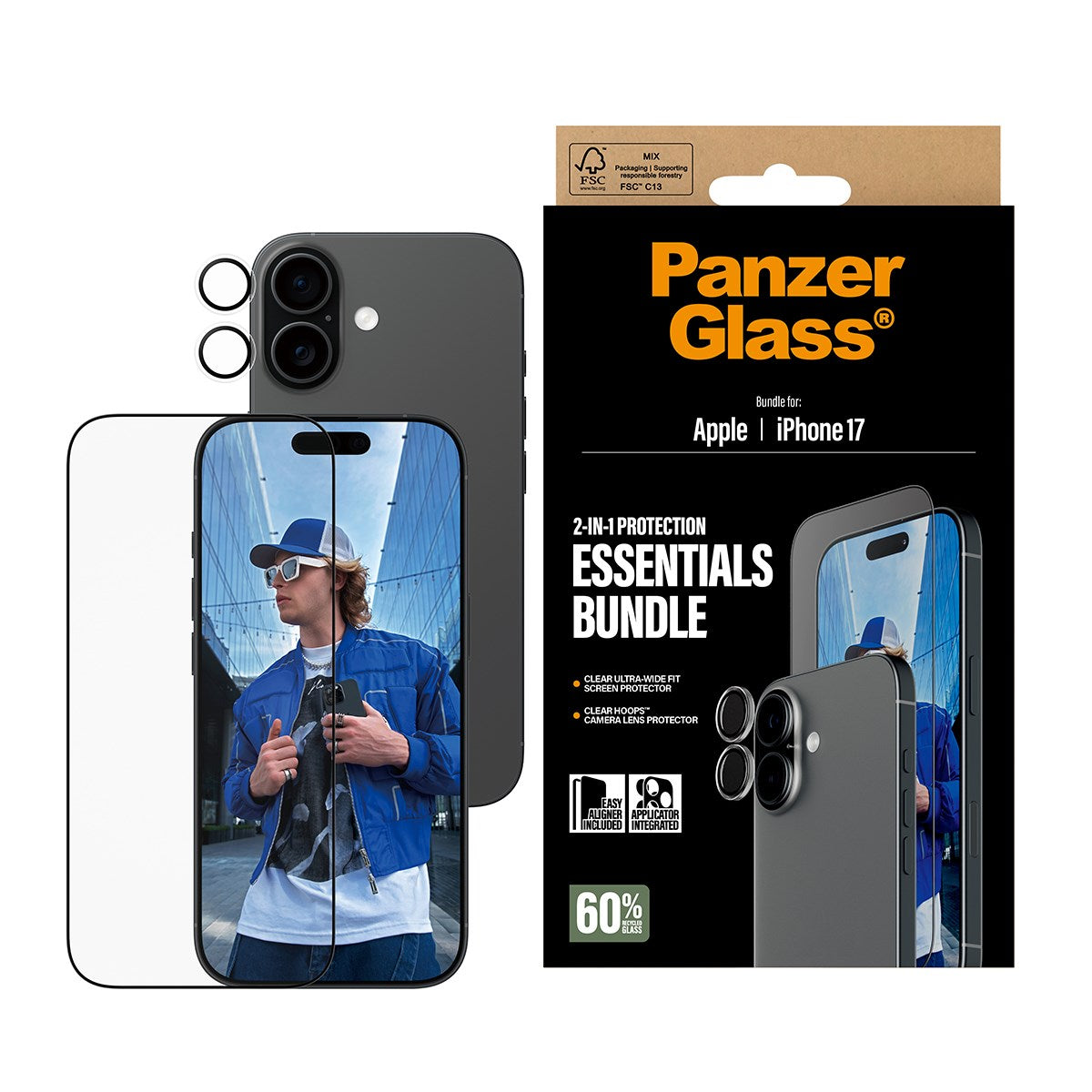 PanzerGlass® 2-in-1 Essentials Set iPhone 17