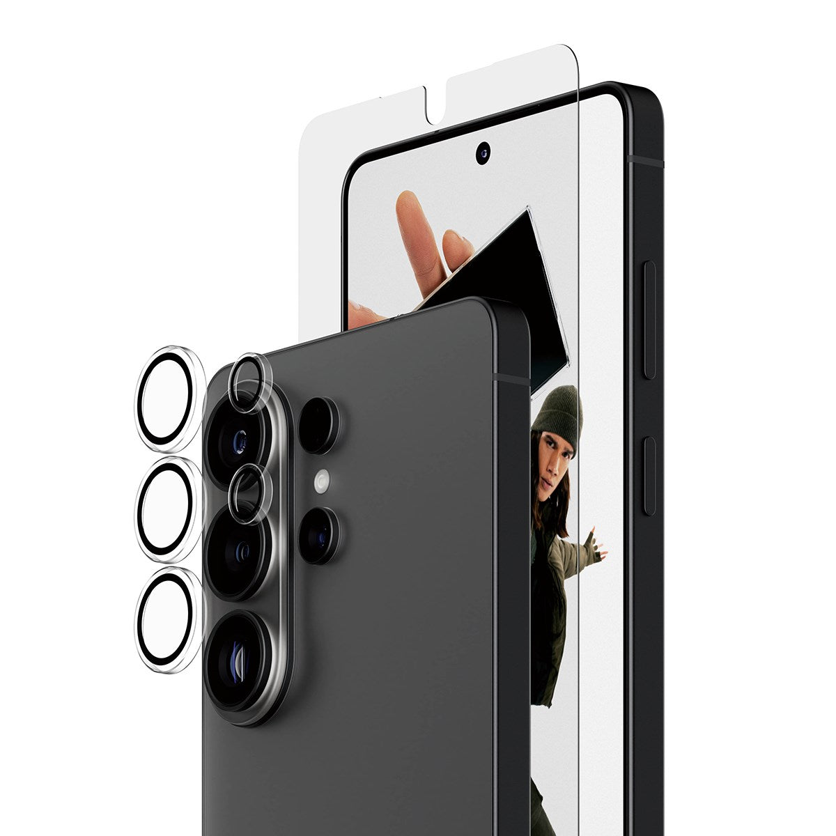 PanzerGlass® Hoops® 2-in-1 Set Samsung Galaxy S26 Ultra | Ultra-Wide Fit