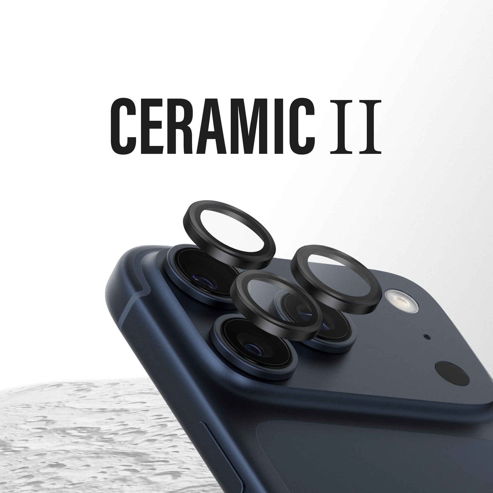 PanzerGlass® Hoops® Ceramic II Kameraschutz iPhone 17 Pro | iPhone 17 Pro Max | iPhone 16 Pro | 16 Pro Max