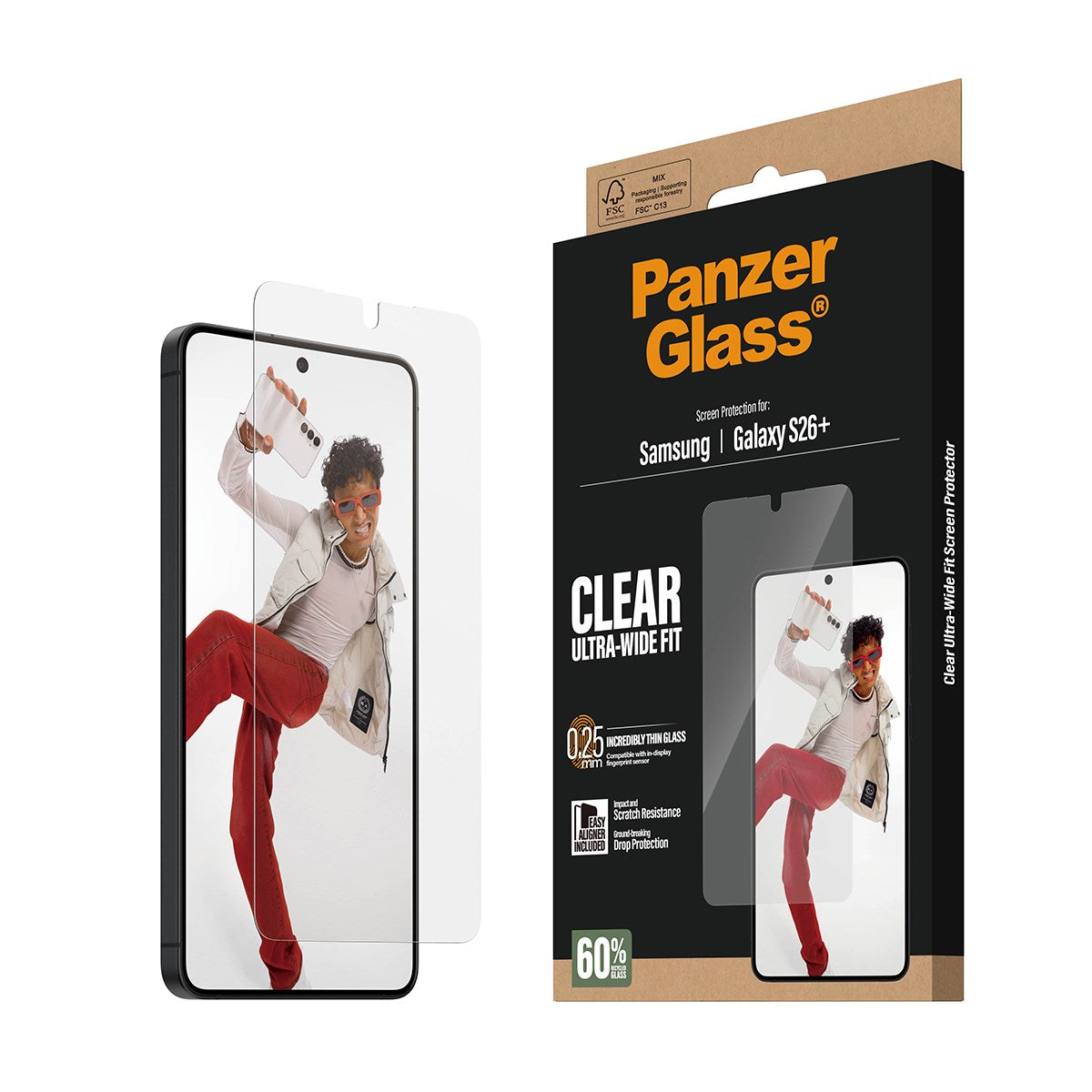 PanzerGlass® Displayschutz Samsung Galaxy S26+ | Ultra-Wide Fit m. EasyAligner