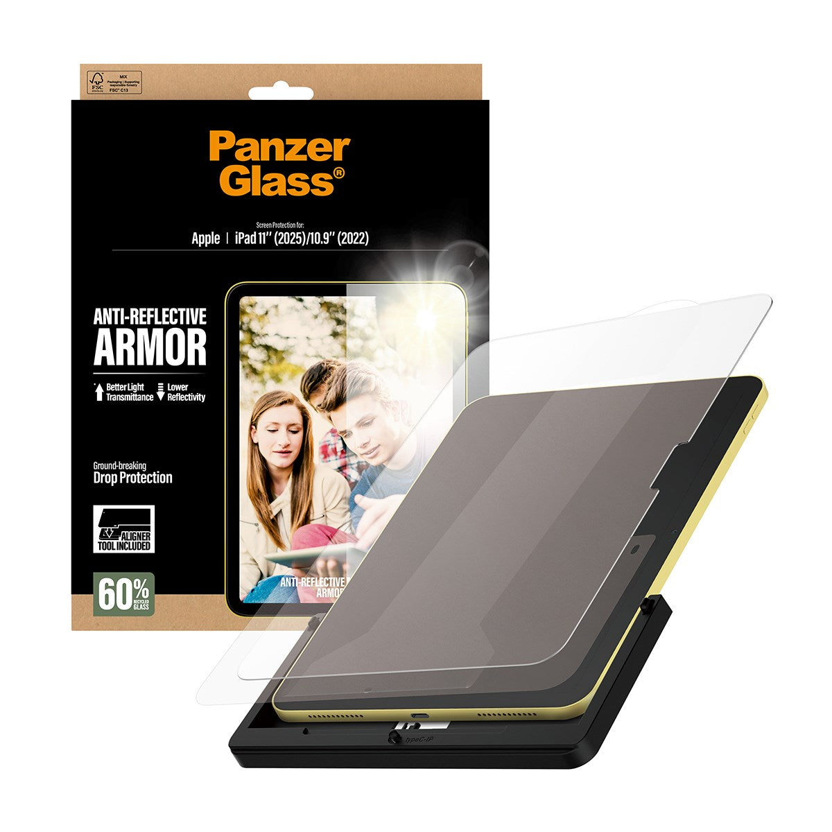 PanzerGlass® Anti-Reflective Armor Displayschutz iPad 11