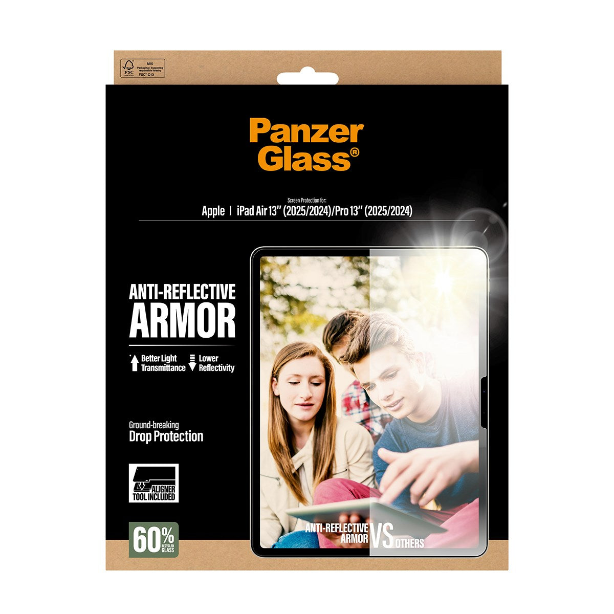 PanzerGlass® Anti-Reflective Armor Displayschutz iPad Air 13