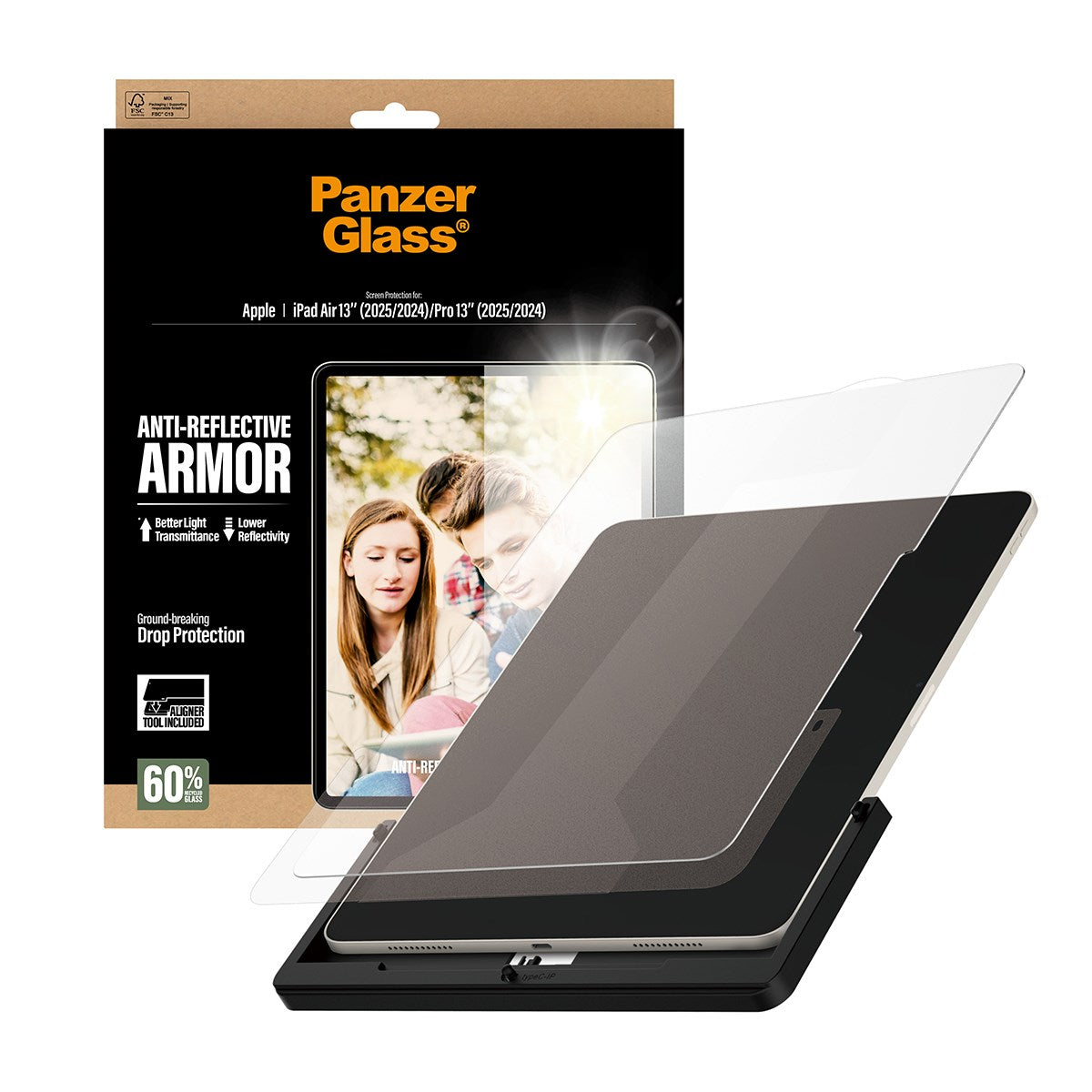 PanzerGlass® Anti-Reflective Armor Displayschutz iPad Air 13