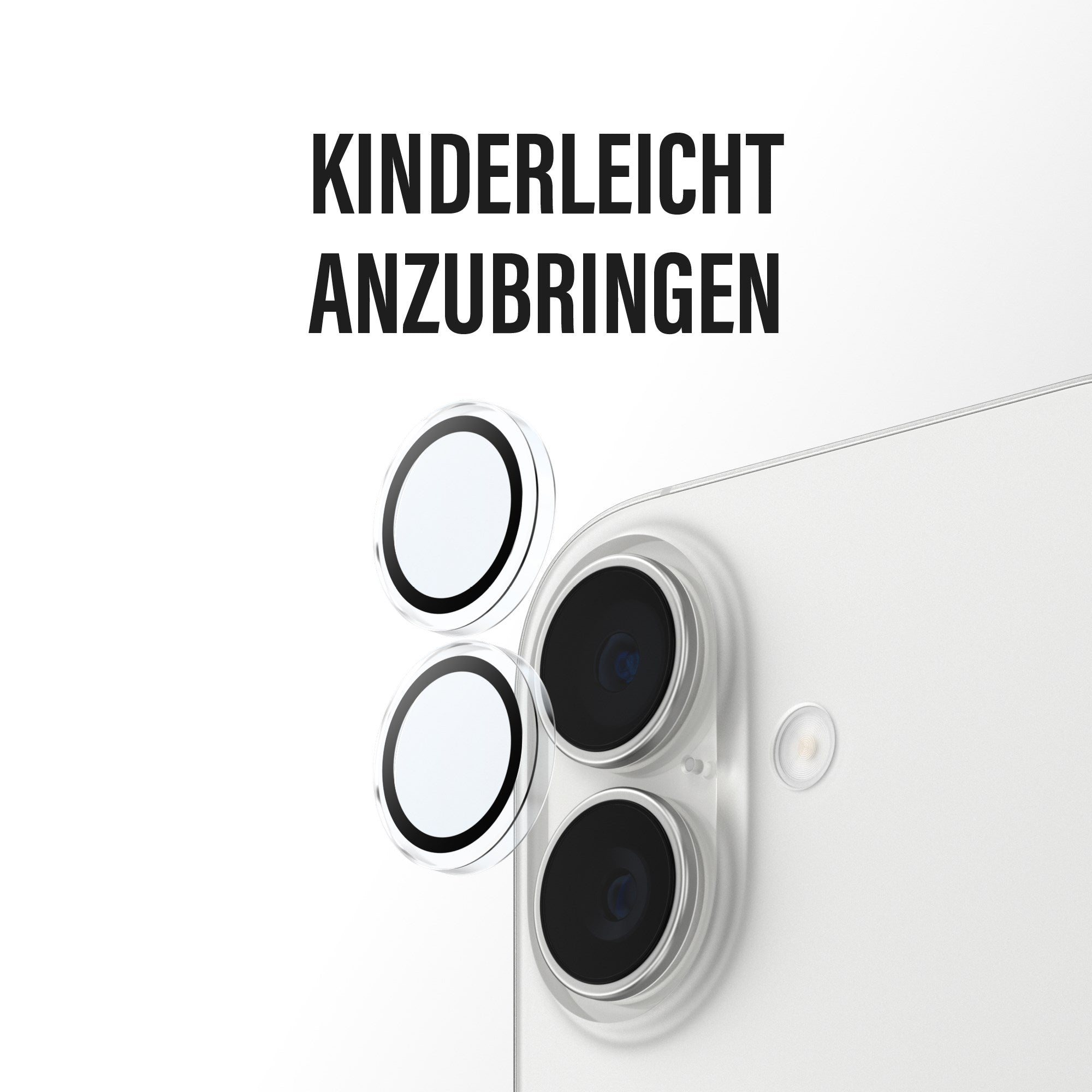 PanzerGlass® Hoops® Kameraschutz Transparent iPhone 17 | iPhone 16 | 16 Plus