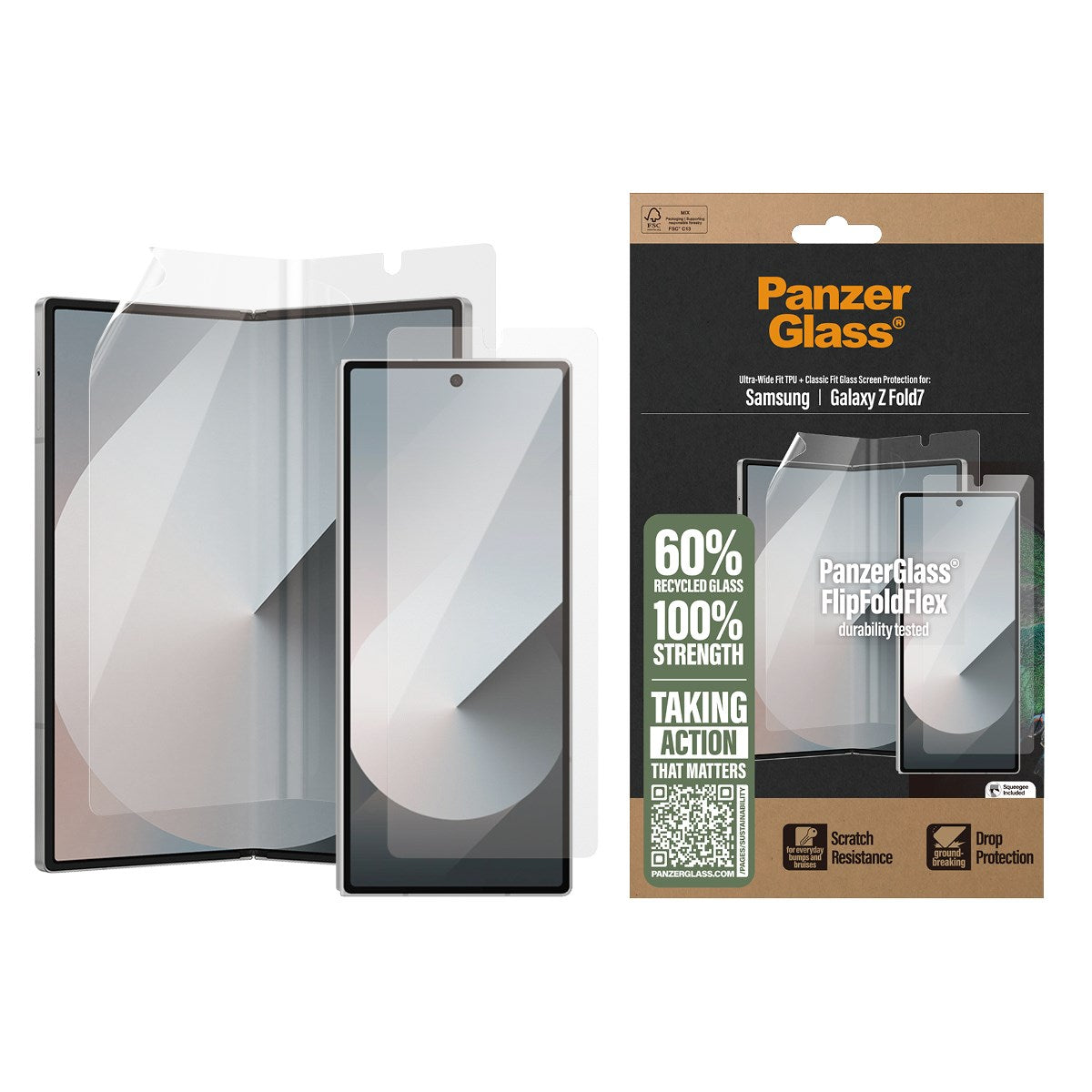PanzerGlass® Displayschutz Samsung Galaxy Z Fold7 | Glass & Film