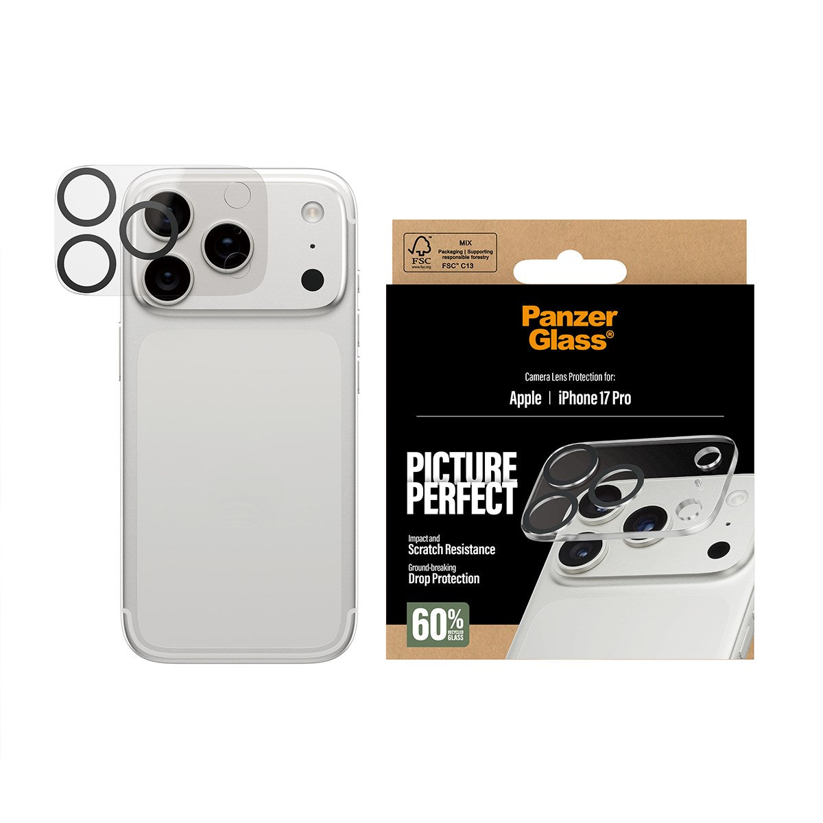 PanzerGlass® PicturePerfect Kameraschutz iPhone 17 Pro
