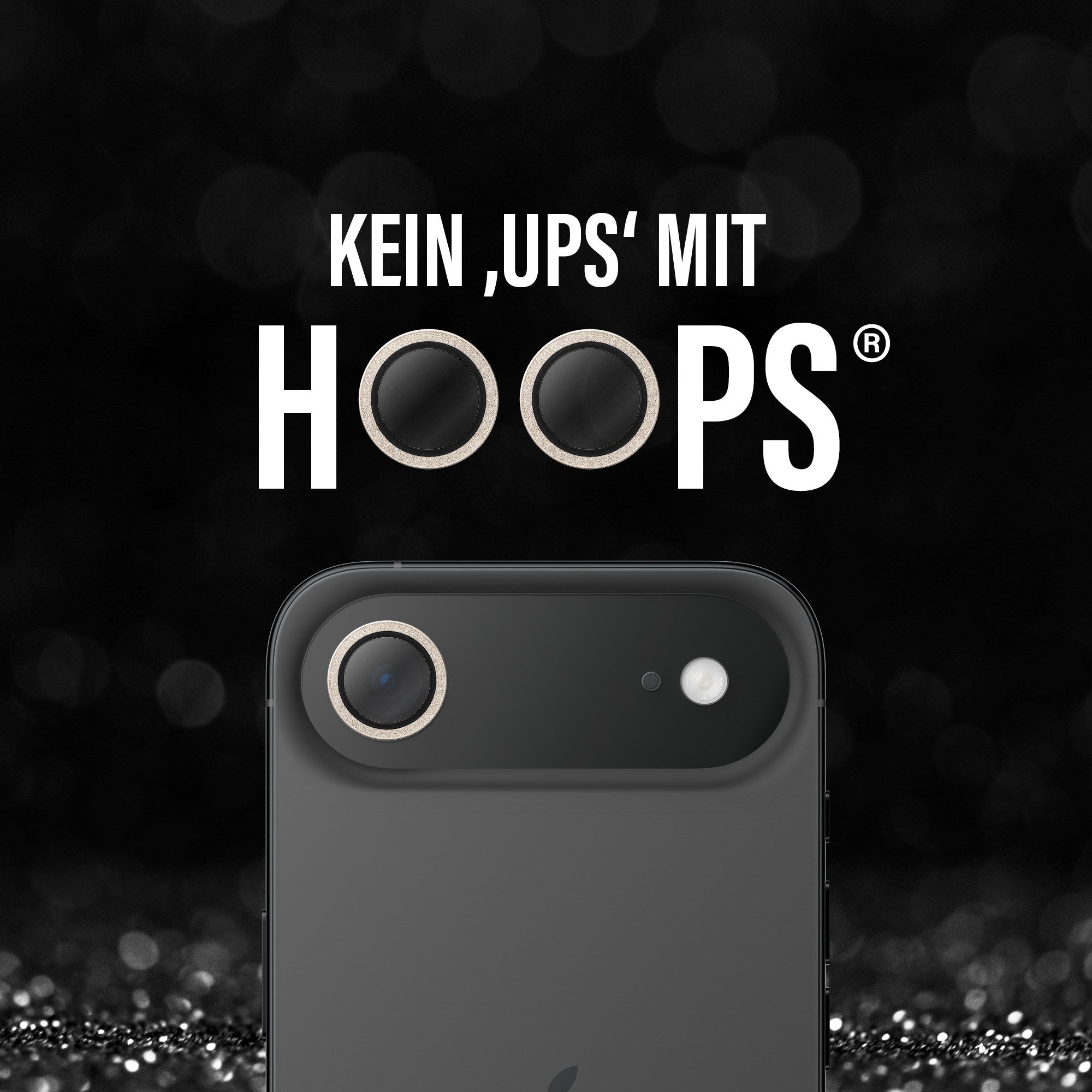 PanzerGlass® Hoops® Kameraschutz Glitter Gold iPhone Air