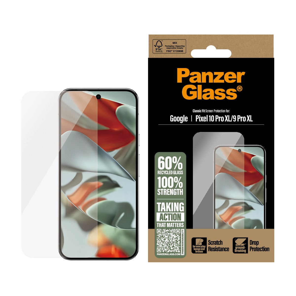 PanzerGlass® Displayschutz Google Pixel 10 Pro XL | 9 Pro XL | Classic Fit