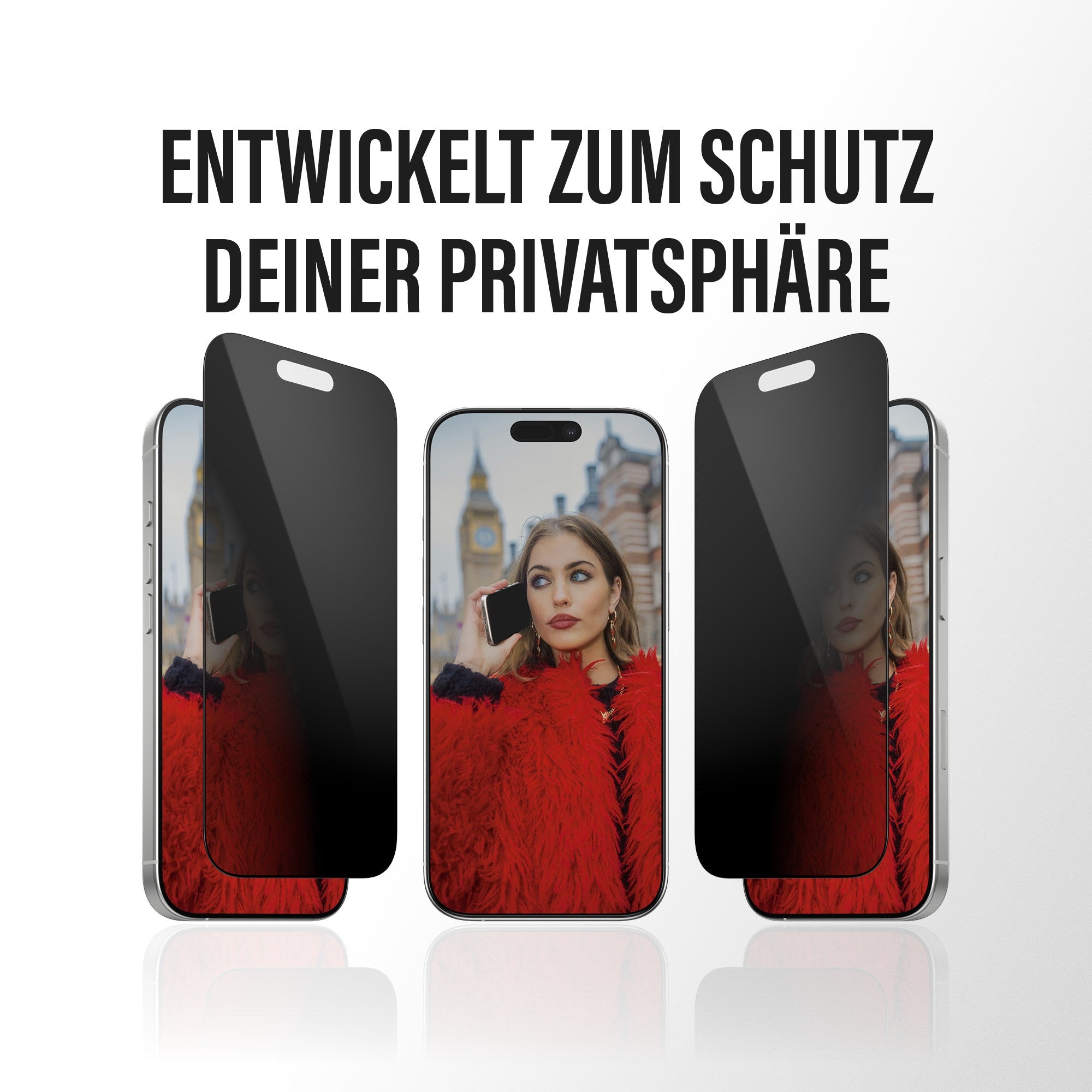 PanzerGlass® 2-Way Privacy Displayschutz iPhone 17 | iPhone 16 Pro | Ultra-Wide Fit m. EasyAligner