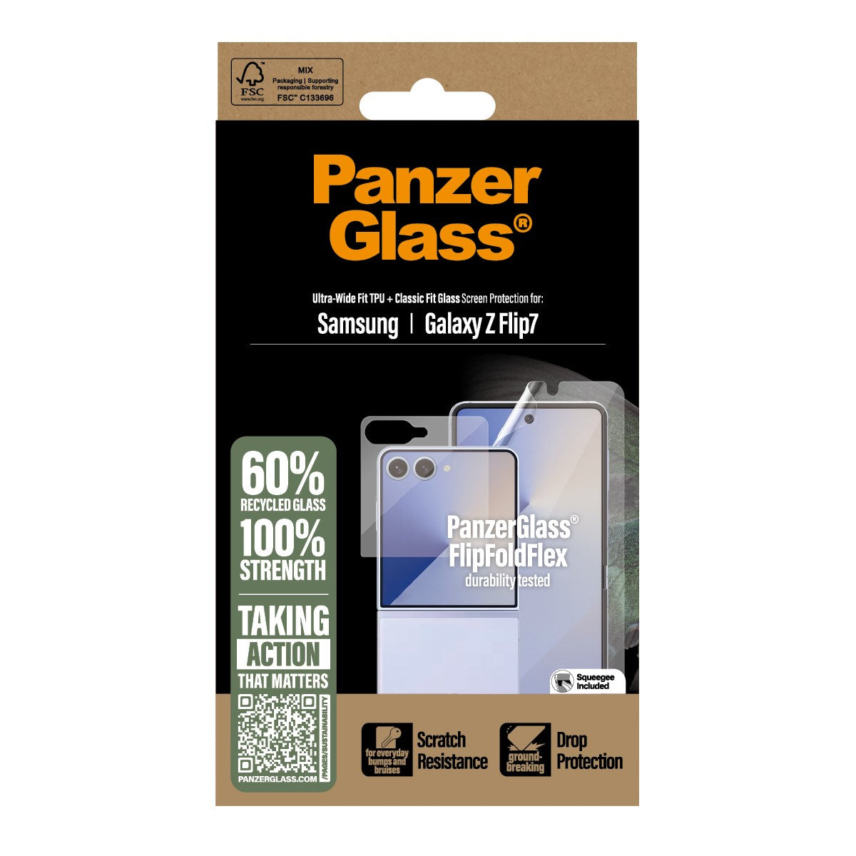 PanzerGlass® Displayschutz Samsung Galaxy Z Flip7 | Glass & Film