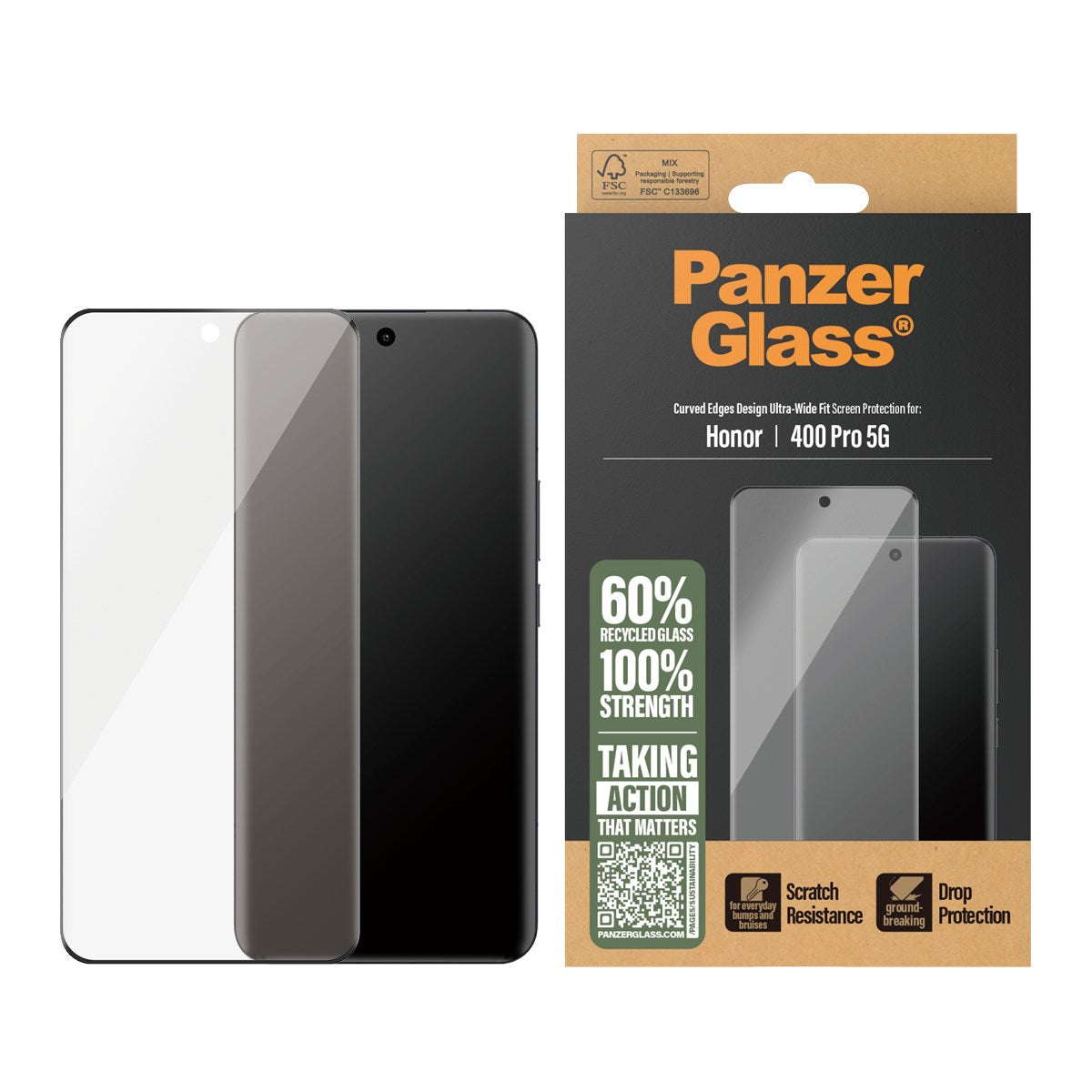 PanzerGlass® Displayschutz Honor 400 Pro 5G | Ultra-Wide Fit