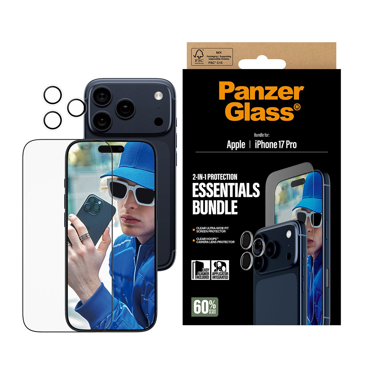 PanzerGlass® 2-in-1 Essentials Set iPhone 17 Pro