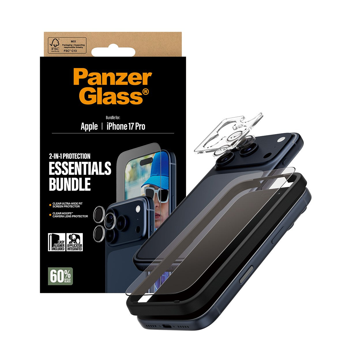 PanzerGlass® 2-in-1 Essentials Set iPhone 17 Pro