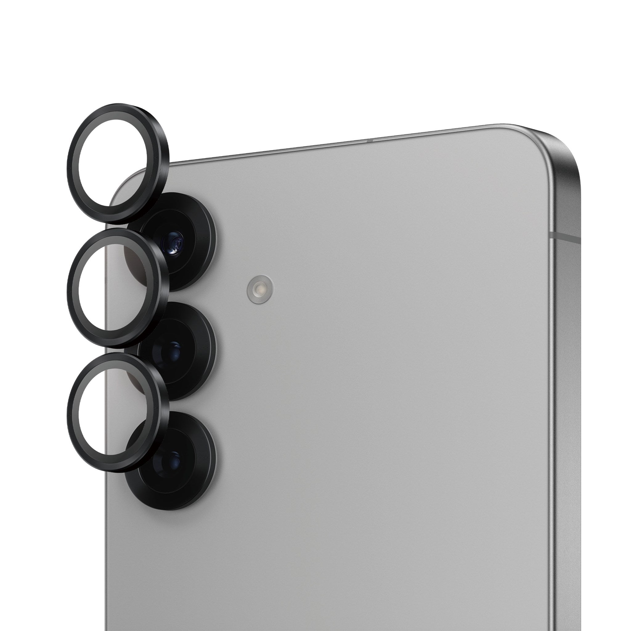 PanzerGlass® Hoops® Schwarz Kameraschutz Samsung Galaxy S25+