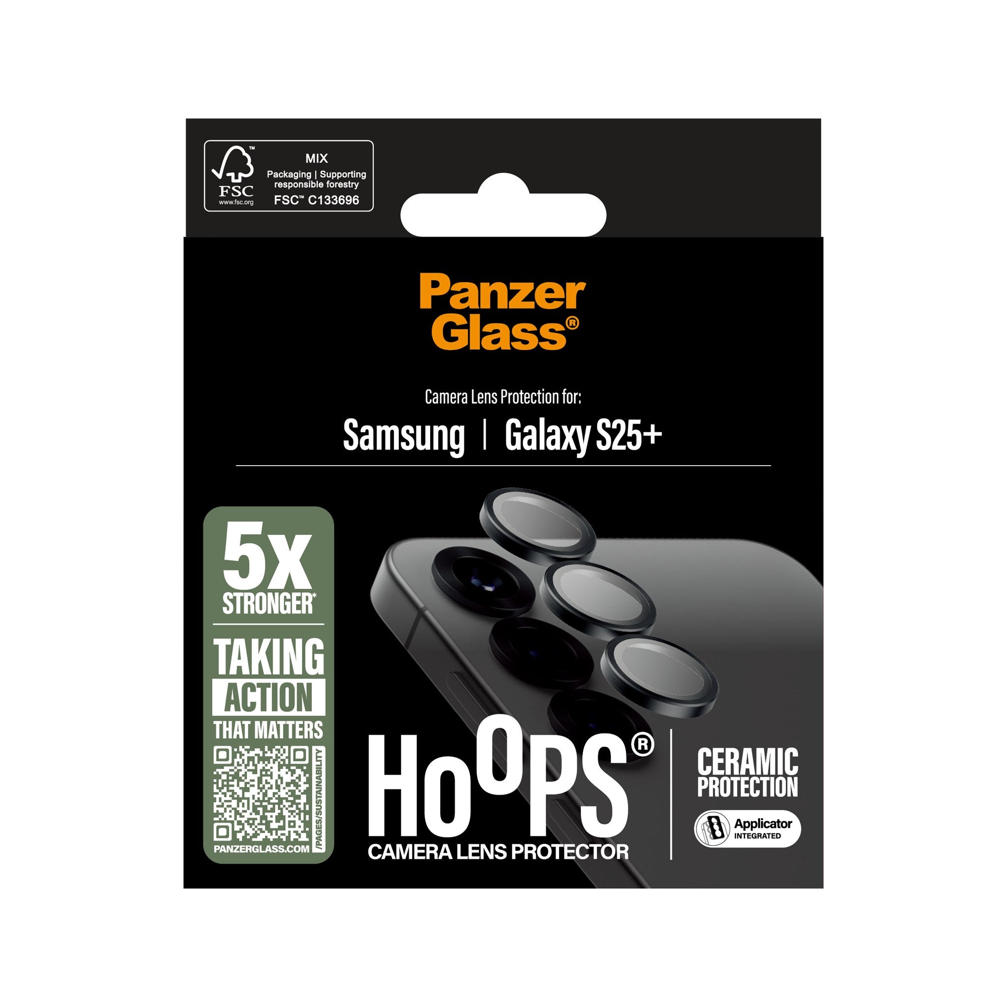 PanzerGlass® Hoops® Ceramic Kameraschutz Samsung Galaxy S25+