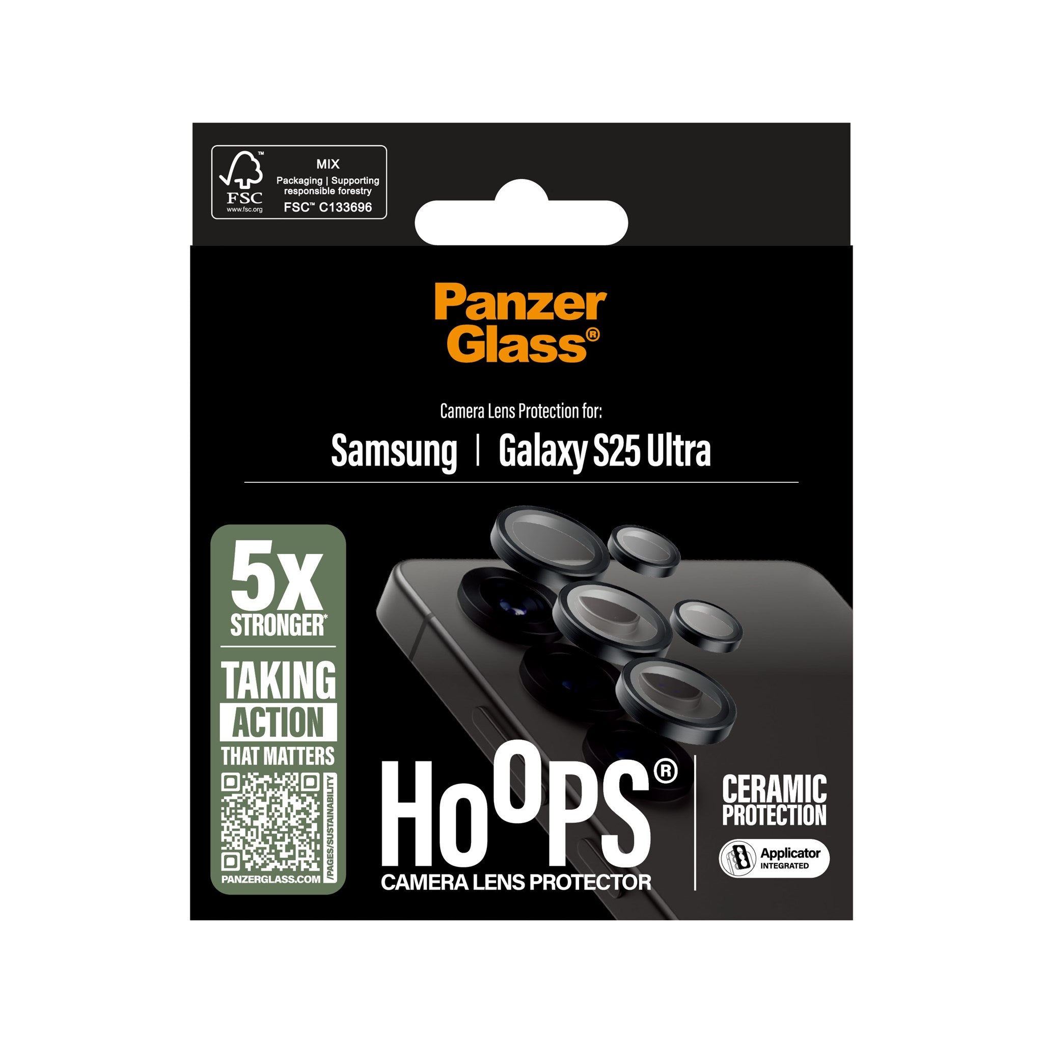 PanzerGlass® Hoops® Ceramic Kameraschutz Samsung Galaxy S25 Ultra