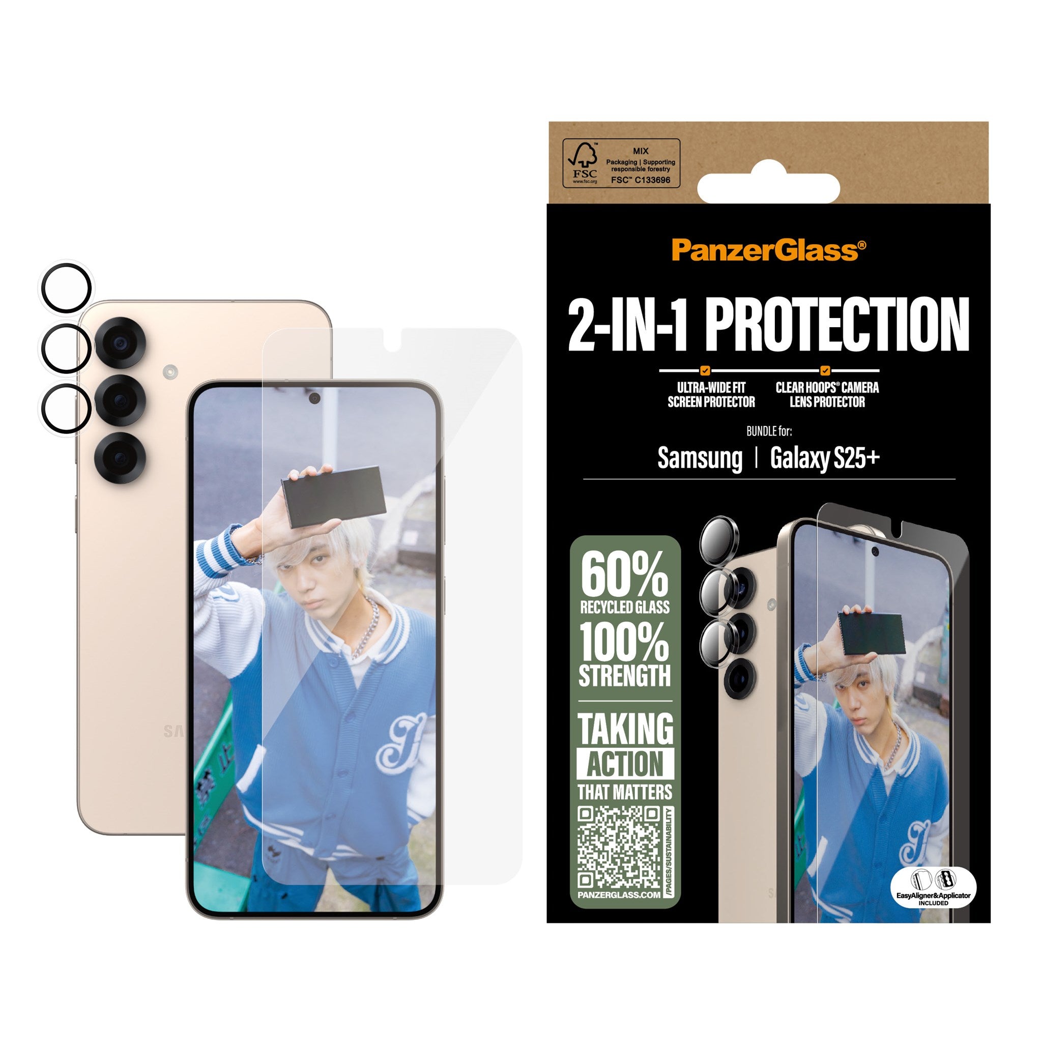 PanzerGlass® 2-in-1 Set Samsung Galaxy S25+