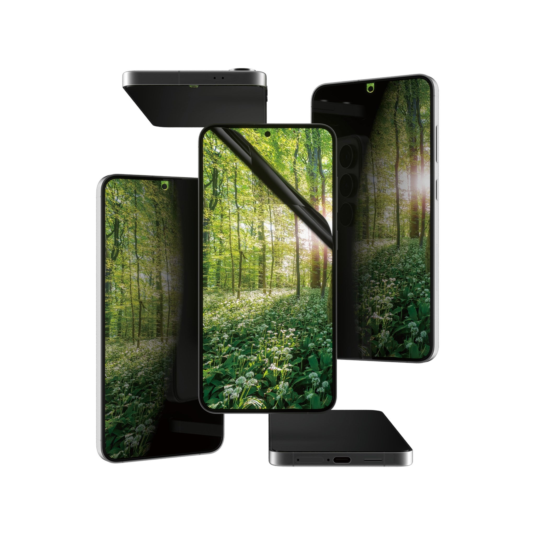 PanzerGlass® ECO MATRIX 4-way Privacy Displayschutz Samsung Galaxy S25+ | S24+ | Ultra-Wide Fit