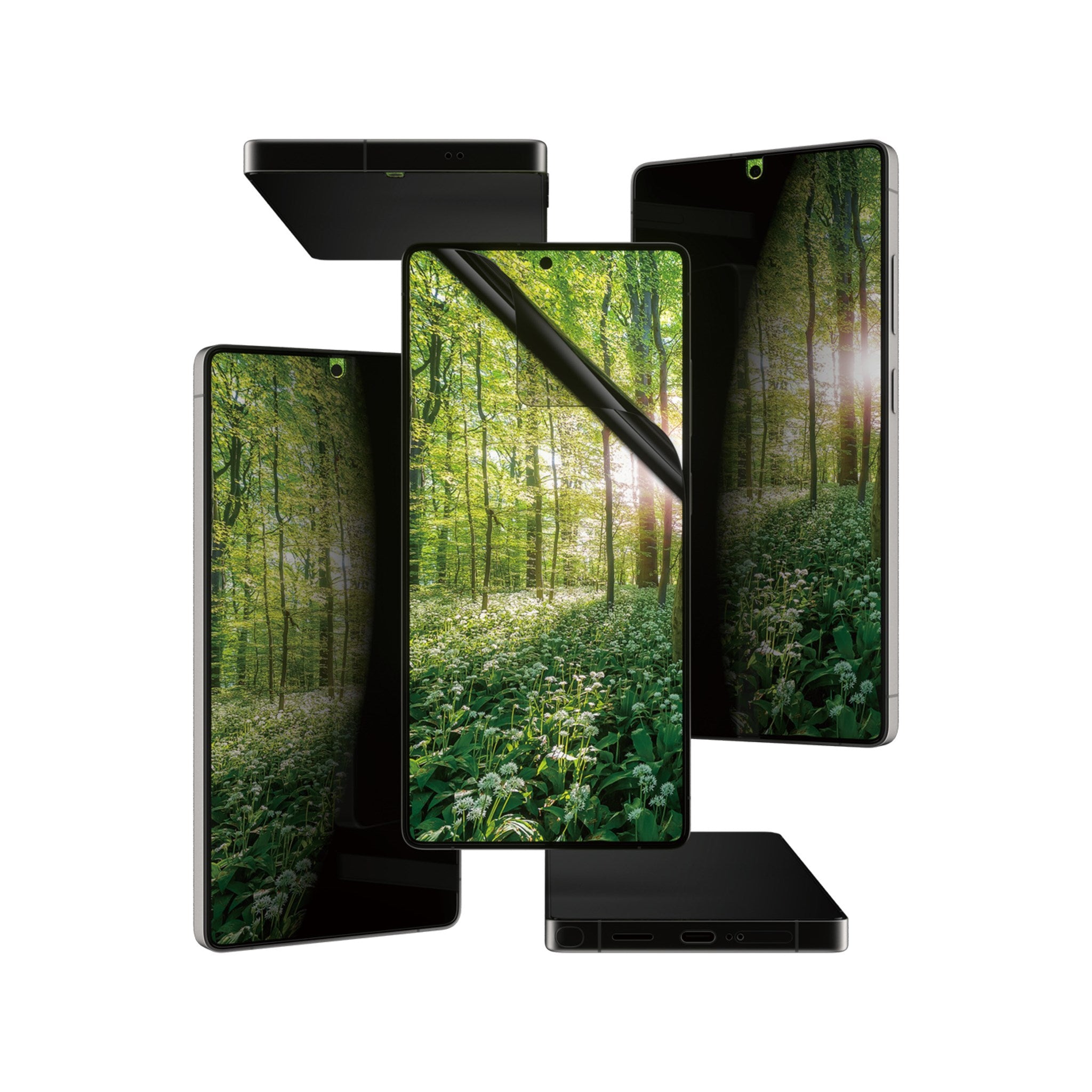 PanzerGlass® ECO MATRIX 4-way Privacy Displayschutz Samsung Galaxy S25 Ultra | Ultra-wide Fit